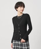 【ユナイテッドアローズ/UNITED ARROWS】のシルクリブ Vネック カーディガン 人気、トレンドファッション・服の通販 founy(ファニー) ファッション Fashion レディースファッション Fashion for Women トップス・カットソー Cut & Sew Tops カーディガン・羽織り Layered Style Cardigans Vネックトップス V-Neck Tops / V-Cut Neckline Shirts インナー Innerwear カーディガン Cardigan, Knitwear シルク Silk, 100% Silk タートルネック Turtleneck, High Neck フィット Fit, Slim Fit ロング Long, Long-Length thumbnail BLACK|ID: prp329100004889079 ipo3291000000036521497