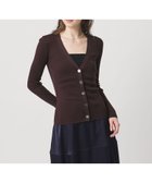 【ユナイテッドアローズ/UNITED ARROWS】のシルクリブ Vネック カーディガン 人気、トレンドファッション・服の通販 founy(ファニー) ファッション Fashion レディースファッション Fashion for Women トップス・カットソー Cut & Sew Tops カーディガン・羽織り Layered Style Cardigans Vネックトップス V-Neck Tops / V-Cut Neckline Shirts インナー Innerwear カーディガン Cardigan, Knitwear シルク Silk, 100% Silk タートルネック Turtleneck, High Neck フィット Fit, Slim Fit ロング Long, Long-Length thumbnail DK.BROWN|ID: prp329100004889079 ipo3291000000036521504