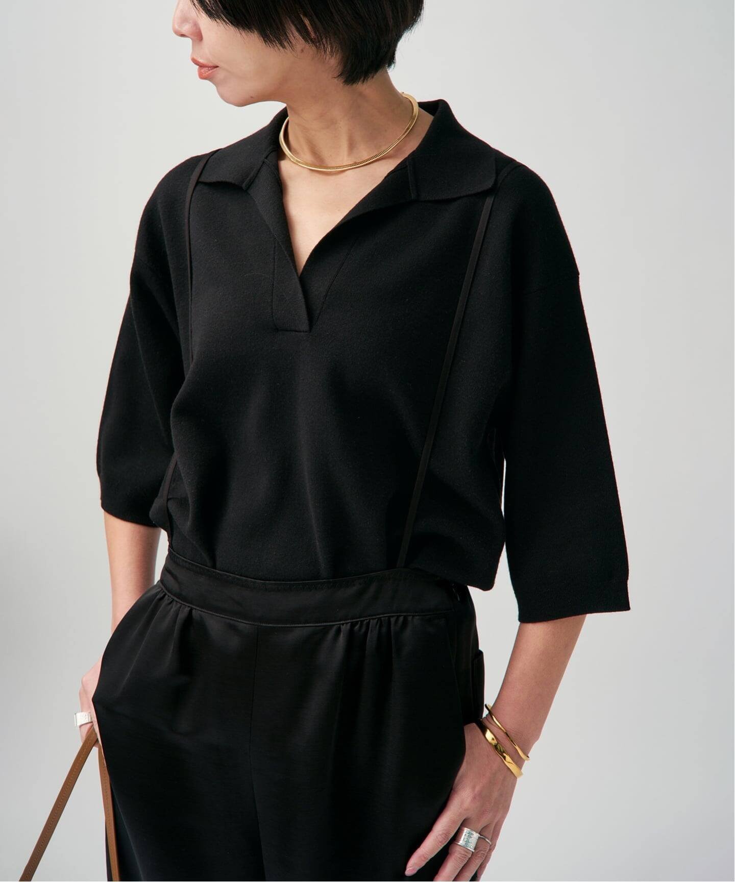 【ヴェルメイユ パー イエナ/VERMEIL par iena】のサマーウールスキッパーハーフスリーブプルオーバー 人気、トレンドファッション・服の通販 founy(ファニー) 　ファッション　Fashion　レディースファッション　Fashion for Women　トップス・カットソー　Cut & Sew Tops　カジュアルプルオーバー・ニットトップス　Pullovers & Knit Tops / Casual Pullovers　2026年　2026　エレガント 上品　Elegant　サマー　Summer, Summer Style　シンプル　Simple, Minimal　スキッパー　Skipper, Open Collar　フレア　Flare, Flared　夏　Summer　 other-1|ID: prp329100004889084 ipo3291000000036521652