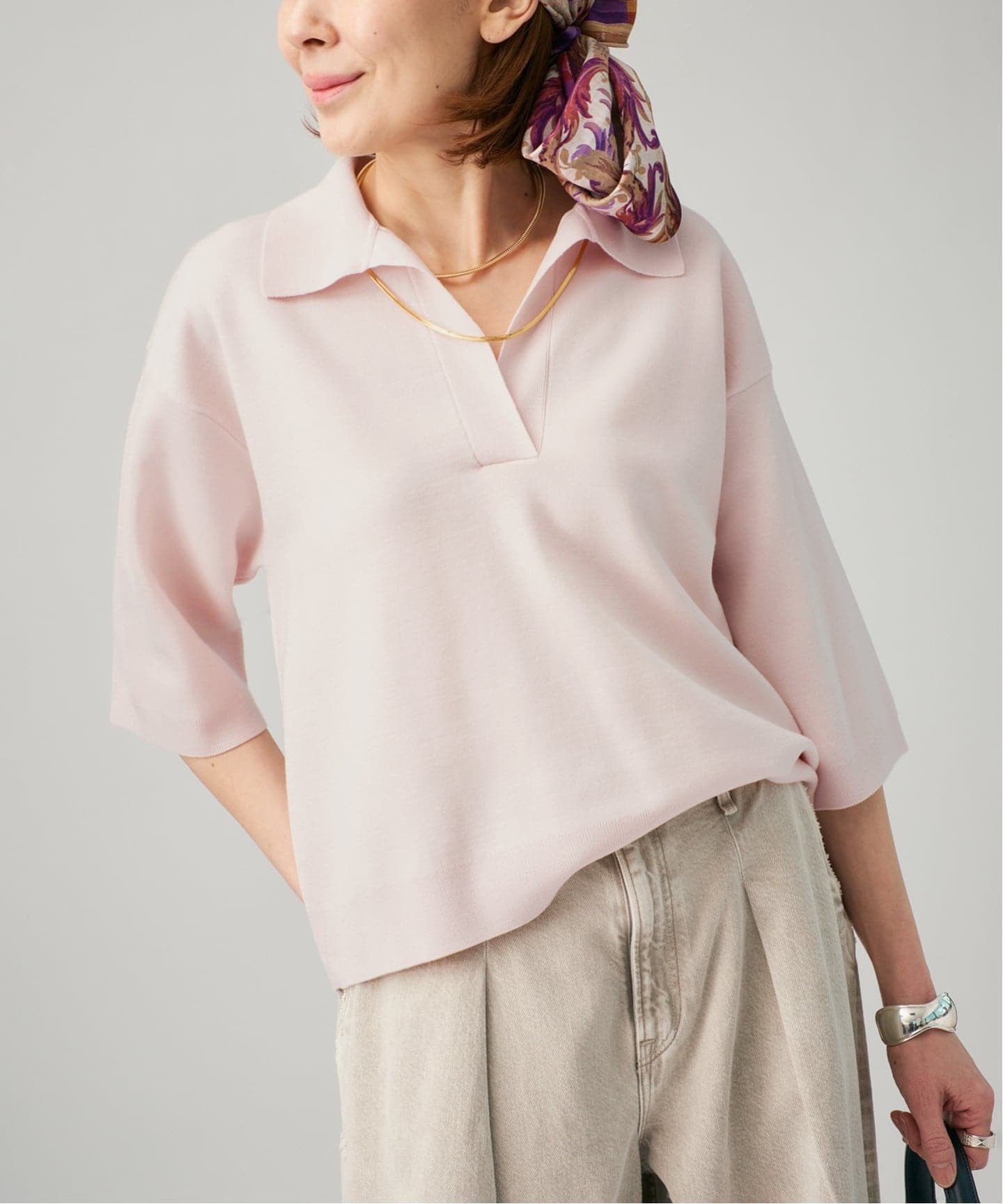 【ヴェルメイユ パー イエナ/VERMEIL par iena】のサマーウールスキッパーハーフスリーブプルオーバー インテリア・キッズ・メンズ・レディースファッション・服の通販 founy(ファニー) 　ファッション　Fashion　レディースファッション　Fashion for Women　トップス・カットソー　Cut & Sew Tops　カジュアルプルオーバー・ニットトップス　Pullovers & Knit Tops / Casual Pullovers　2026年　2026　エレガント 上品　Elegant　サマー　Summer, Summer Style　シンプル　Simple, Minimal　スキッパー　Skipper, Open Collar　フレア　Flare, Flared　夏　Summer　ピンク A|ID: prp329100004889084 ipo3291000000036521657