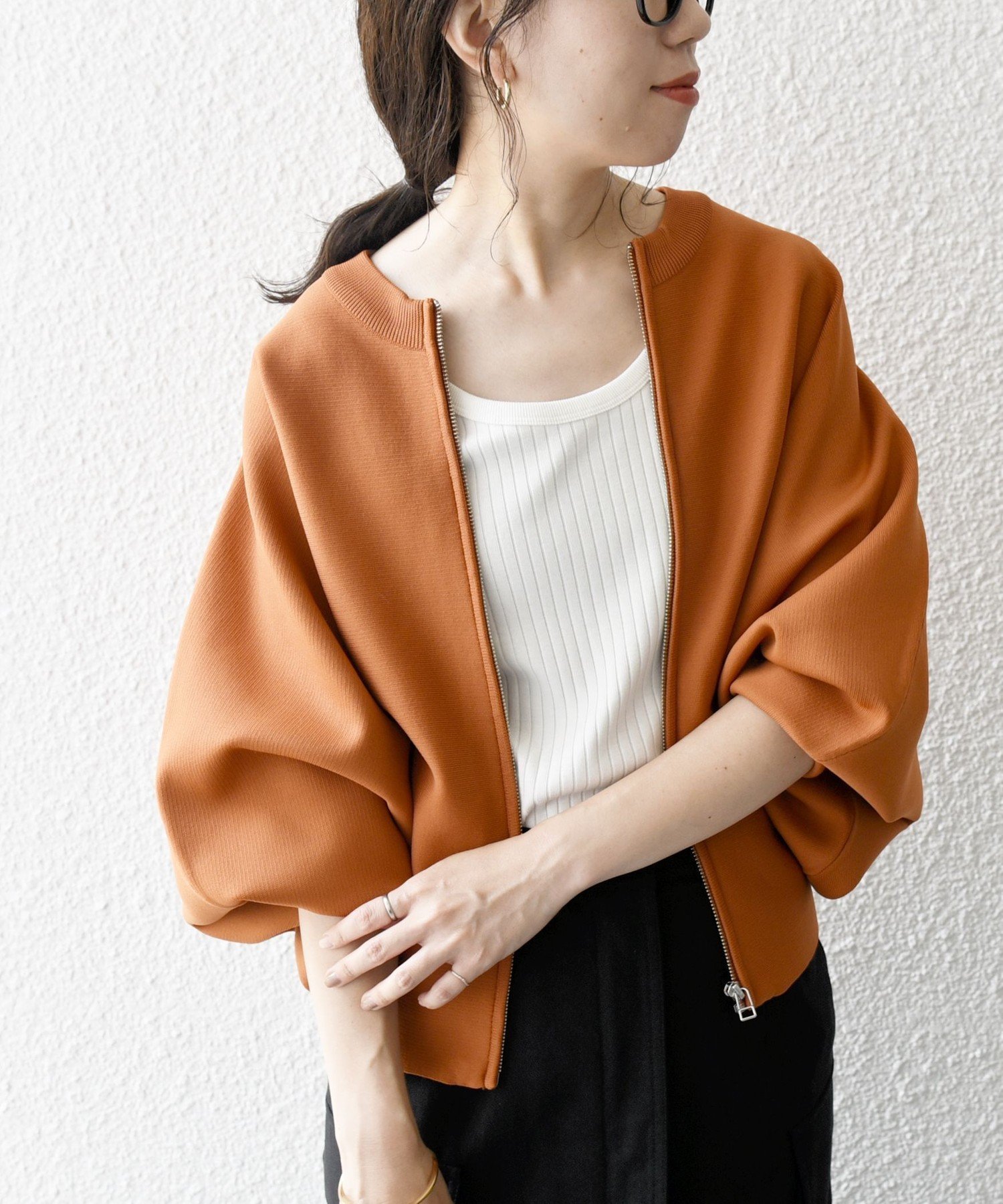 【シップス フォー ウィメン/SHIPS】のSHIPS any 手洗い可能 ドルマン ジップ ブルゾン カーディガン インテリア・キッズ・メンズ・レディースファッション・服の通販 founy(ファニー) ファッション Fashion レディースファッション Fashion for Women トップス・カットソー Cut & Sew Tops カーディガン・羽織り Layered Style Cardigans オレンジ Orange 洗える Machine Washable カーディガン Cardigan, Knitwear シンプル Simple, Minimal ジップ Zip, Zipper ジャケット Jacket, Outerwear ブルゾン Blouson, Bomber Jacket ロング Long, Long-Length おすすめ Recommended / Our Picks 2026年 2026 オレンジ|ID: prp329100004889086 ipo3291000000036521727