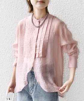 【シップス フォー ウィメン/SHIPS】の【WEB限定】 洗濯機可能 シアー プリーツ ヨーク パールモチーフボタン ブラウス 人気、トレンドファッション・服の通販 founy(ファニー) ファッション Fashion レディースファッション Fashion for Women トップス・カットソー Cut & Sew Tops シャツ・ブラウス・オフィスカジュアル Elegant Blouses & Button-Ups 2025年 2025 2025-2026秋冬・A/W Autumn/Winter 2025–26 AW25–26 シアー Sheer, See-Through デニム Denim, Jeans Material パール Pearl, Pearl Accent フロント Front, Front Design プリーツ Pleats, Pleated ボトム Bottoms, Lower Wear ポケット Pocket, Pocket Detail モチーフ Motif, Design Theme ヨーク Yoke, Yoke Design エレガント 上品 Elegant ビジネス 仕事 通勤 Business / Work / Commuting |ID:prp329100004889088