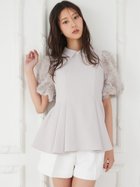 【セルフォード/CELFORD】の襟付きデザインスリーブブラウス 人気、トレンドファッション・服の通販 founy(ファニー) ファッション Fashion レディースファッション Fashion for Women トップス・カットソー Cut & Sew Tops シャツ・ブラウス・オフィスカジュアル Elegant Blouses & Button-Ups おすすめ Recommended / Our Picks ウェーブ Wavy Pattern シンプル Simple, Minimal スマート Smart, Elegant スリーブ Sleeve, Long Sleeve / Short Sleeve タイトスカート Pencil Skirt, Tight Skirt ダブル Double, Double-Breasted ペプラム Peplum, Flared Hem 春 Spring thumbnail LGRY[005]|ID: prp329100004889090 ipo3291000000036521811