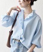 【シップス フォー ウィメン/SHIPS】のSHIPS any 洗濯機可能 フリルカラー スタンド オープン シャツ ブラウス 人気、トレンドファッション・服の通販 founy(ファニー) ファッション Fashion レディースファッション Fashion for Women トップス・カットソー Cut & Sew Tops シャツ・ブラウス・オフィスカジュアル Elegant Blouses & Button-Ups 洗える Machine Washable カーディガン Cardigan, Knitwear ギャザー Gathered, Ruffled シアー Sheer, See-Through ショルダー Shoulder, Shoulder Strap ジャケット Jacket, Outerwear スタンド Stand Collar, Upright Stand デニム Denim, Jeans Material フェミニン Feminine, Girly フリル Frill, Ruffle ボトム Bottoms, Lower Wear ヨーク Yoke, Yoke Design おすすめ Recommended / Our Picks ビジネス 仕事 通勤 Business / Work / Commuting 2026年 2026 thumbnail ライトブルー|ID: prp329100004889092 ipo3291000000036521844