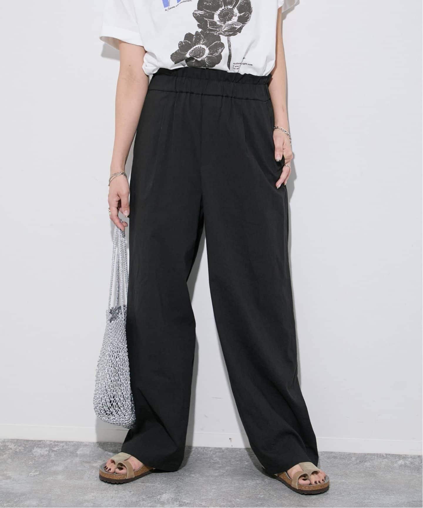 【ジャーナルスタンダード/JOURNAL STANDARD】の《追加》ウォッシャブルコットンリネンIVISストレートパンツ インテリア・キッズ・メンズ・レディースファッション・服の通販 founy(ファニー) 　ファッション　Fashion　レディースファッション　Fashion for Women　パンツ　Pants & Trousers　ウォッシャブル　Machine Washable　ギャザー　Gathered, Ruffled　ストライプ　Stripe, Striped Pattern　ストレート　Straight, Straight Cut　スマート　Smart, Elegant　ワイド　Wide, Wide Fit　ブラック|ID: prp329100004889093 ipo3291000000036521864