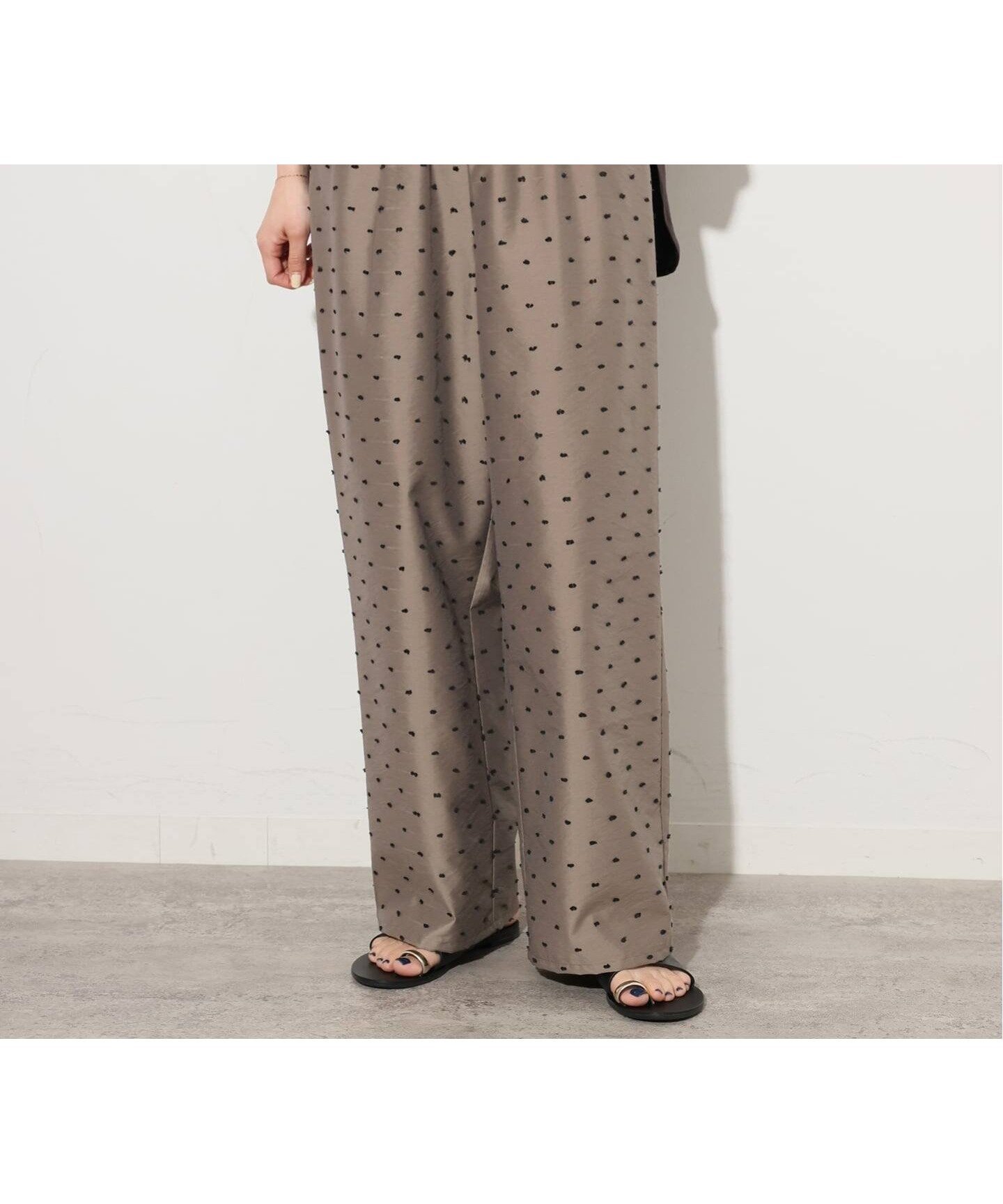 【ジャーナルスタンダード レリューム/JOURNAL STANDARD relume】のカットドビードットパンツ 人気、トレンドファッション・服の通販 founy(ファニー) 　ファッション　Fashion　レディースファッション　Fashion for Women　パンツ　Pants & Trousers　2026年　2026　カットソー　Cut and Sewn Top　シンプル　Simple, Minimal　ドット　Polka Dot, Dot Pattern　リラックス　Relax, Relaxed Fit　エレガント 上品　Elegant　 other-1|ID: prp329100004889101 ipo3291000000036522009