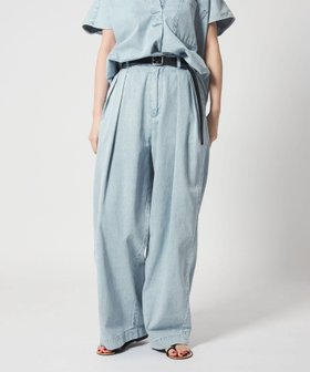 【ユナイテッドアローズ/UNITED ARROWS】のconte タック デニムワイドパンツ 人気、トレンドファッション・服の通販 founy(ファニー) ファッション Fashion レディースファッション Fashion for Women パンツ Pants & Trousers おすすめ Recommended / Our Picks なめらか Smooth, Silky Texture スキッパー Skipper, Open Collar セットアップ Set-Up, Coordinated Outfit デニム Denim, Jeans Material リラックス Relax, Relaxed Fit ワイド Wide, Wide Fit |ID:prp329100004889102