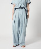 【ユナイテッドアローズ/UNITED ARROWS】のconte タック デニムワイドパンツ 人気、トレンドファッション・服の通販 founy(ファニー) ファッション Fashion レディースファッション Fashion for Women パンツ Pants & Trousers おすすめ Recommended / Our Picks なめらか Smooth, Silky Texture スキッパー Skipper, Open Collar セットアップ Set-Up, Coordinated Outfit デニム Denim, Jeans Material リラックス Relax, Relaxed Fit ワイド Wide, Wide Fit thumbnail LT.BLUE|ID: prp329100004889102 ipo3291000000036522027