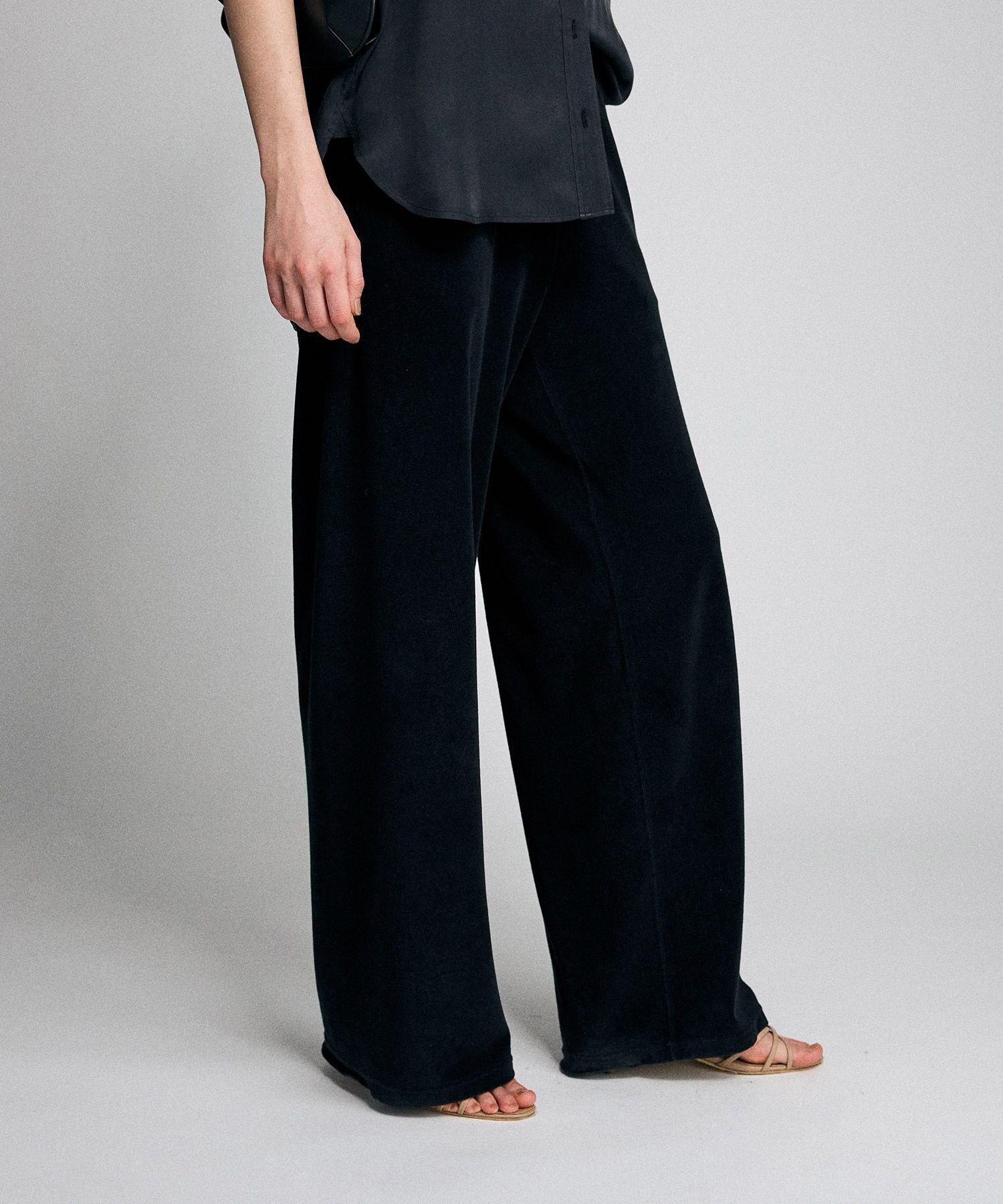 【ブリル/BRILL】の新色登場! パイルEASYパンツ インテリア・キッズ・メンズ・レディースファッション・服の通販 founy(ファニー) 　ファッション　Fashion　レディースファッション　Fashion for Women　パンツ　Pants & Trousers　カットソー　Cut and Sewn Top　コンパクト　Compact, Small Size　タオル　Towel, Bath Towel　人気　Popular, Best Seller　定番　Standard, Basic Item　ブラック09|ID: prp329100004889108 ipo3291000000036522149