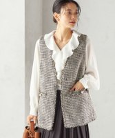 【シップス フォー ウィメン/SHIPS】のトライスピン 杢 ツイード カラーレス ジレ(セレモニー対応可) 人気、トレンドファッション・服の通販 founy(ファニー) ファッション Fashion レディースファッション Fashion for Women アウター Coat / Outerwear Collection トップス・カットソー Cut & Sew Tops ベスト&ジレ / 重ね着スタイル Vests & Gilets アクセサリー Fashion Accessories インナー Innerwear ダウン Down, Puffer ツイード Twill, Twill Weave デニム Denim, Jeans Material フリンジ Fringe, Tassel ボトム Bottoms, Lower Wear ポケット Pocket, Pocket Detail 別注 Limited Edition, Custom Order おすすめ Recommended / Our Picks セレモニー Ceremony 入学式 Entrance Ceremony 卒業式 Graduation Ceremony 2026年 2026 |ID:prp329100004890015
