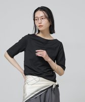 【ナノ ユニバース/nano universe】のAnti Soaked 汗染み防止ボートネックTシャツ 人気、トレンドファッション・服の通販 founy(ファニー) ファッション Fashion レディースファッション Fashion for Women トップス・カットソー Cut & Sew Tops シャツ・ブラウス・オフィスカジュアル Elegant Blouses & Button-Ups ロングTシャツ・Tシャツ Longline T-Shirts & Tees 今季 This Season, Current Season 吸水 Absorbent, Quick-Dry 定番 Standard, Basic Item 人気 Popular, Best Seller 再入荷 Restock / Back in Stock 2026年 2026 |ID:prp329100004890101