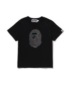 【ア ベイシング エイプ/A BATHING APE】のAPE HEAD CRYSTAL STONE MINI TEE 人気、トレンドファッション・服の通販 founy(ファニー) ファッション Fashion レディースファッション Fashion for Women クロップド Cropped, Short Length ショート Short, Short Length ストーン Stone, Gem-Like スリーブ Sleeve, Long Sleeve / Short Sleeve フロント Front, Front Design thumbnail BLACK|ID: prp329100004890109 ipo3291000000036541799