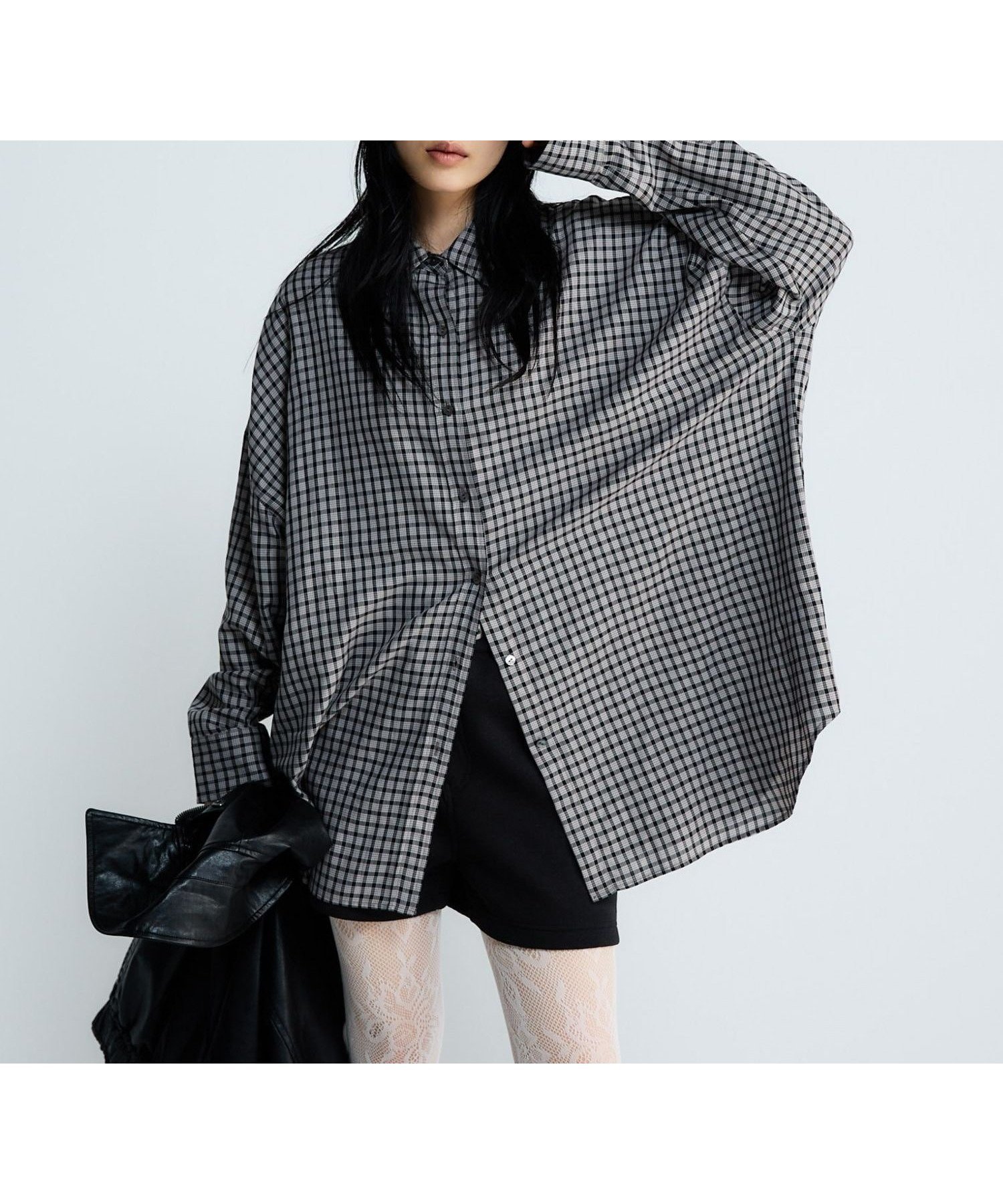 【ジーナシス/JEANASiS】のアソートチェックシャツLS インテリア・キッズ・メンズ・レディースファッション・服の通販 founy(ファニー) 　ファッション　Fashion　レディースファッション　Fashion for Women　トップス・カットソー　Cut & Sew Tops　シャツ・ブラウス・オフィスカジュアル　Elegant Blouses & Button-Ups　インナー　Innerwear　秋　Autumn　シンプル　Simple, Minimal　チェック　Check, Plaid, Tartan　トレンド　Trend, Trending Now　定番　Standard, Basic Item　ワイド　Wide, Wide Fit　おすすめ　Recommended / Our Picks　ブラック系その他2|ID: prp329100004890129 ipo3291000000036542022