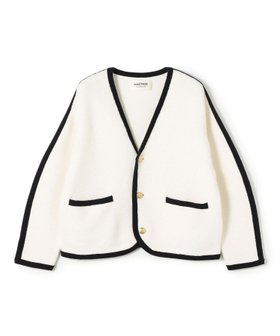 【トゥモローランド/TOMORROWLAND】のモスライクステッチ Vカラーカーディガン 人気、トレンドファッション・服の通販 founy(ファニー) ファッション Fashion レディースファッション Fashion for Women トップス・カットソー Cut & Sew Tops カーディガン・羽織り Layered Style Cardigans カーディガン Cardigan, Knitwear クラシカル Classical, Vintage-Inspired シンプル Simple, Minimal メタル Metal, Metal Parts 定番 Standard, Basic Item |ID:prp329100004890167