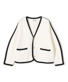 【トゥモローランド/TOMORROWLAND】のモスライクステッチ Vカラーカーディガン 人気、トレンドファッション・服の通販 founy(ファニー) ファッション Fashion レディースファッション Fashion for Women トップス・カットソー Cut & Sew Tops カーディガン・羽織り Layered Style Cardigans カーディガン Cardigan, Knitwear クラシカル Classical, Vintage-Inspired シンプル Simple, Minimal メタル Metal, Metal Parts 定番 Standard, Basic Item thumbnail 11 ホワイト|ID: prp329100004890167 ipo3291000000036542618