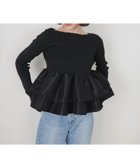 【リアン/Lian】の【mayu * LIAN】シャイニーフリルニット 人気、トレンドファッション・服の通販 founy(ファニー) ファッション Fashion レディースファッション Fashion for Women トップス・カットソー Cut & Sew Tops ニット Knit Tops & Sweaters フリル Frill, Ruffle thumbnail ブラック|ID: prp329100004892080 ipo3291000000036567671