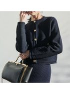 【アニュアンス/anuans】のノーカラーラーベンニットジャケット 人気、トレンドファッション・服の通販 founy(ファニー) ファッション Fashion レディースファッション Fashion for Women アウター Coat / Outerwear Collection レディースジャケット・軽アウター Jackets シンプル Simple, Minimal ジャケット Jacket, Outerwear フロント Front, Front Design ポケット Pocket, Pocket Detail 再入荷 Restock / Back in Stock thumbnail NAVY|ID: prp329100004892115 ipo3291000000036567969