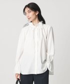 【ユナイテッドアローズ/UNITED ARROWS】のフリルカラー フレアスリーブ ブラウス 人気、トレンドファッション・服の通販 founy(ファニー) ファッション Fashion レディースファッション Fashion for Women トップス・カットソー Cut & Sew Tops シャツ・ブラウス・オフィスカジュアル Elegant Blouses & Button-Ups スリーブ Sleeve, Long Sleeve / Short Sleeve ドレープ Drape, Draping Fabric ドローストリング Drawstring, Pull Cord フェミニン Feminine, Girly フリル Frill, Ruffle フレア Flare, Flared ラウンド Round, Round Neck リボン Ribbon, Bow セレモニー Ceremony thumbnail OFF WHITE|ID: prp329100004892189 ipo3291000000036568551