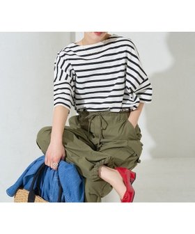 【フリークスストア/FREAK'S STORE】の限定展開 ボートネック バスク ボーダー 半袖 Tシャツ 人気、トレンドファッション・服の通販 founy(ファニー) ファッション Fashion レディースファッション Fashion for Women トップス・カットソー Cut & Sew Tops シャツ・ブラウス・オフィスカジュアル Elegant Blouses & Button-Ups ロングTシャツ・Tシャツ Longline T-Shirts & Tees カットソー Cut and Sewn Top ショルダー Shoulder, Shoulder Strap シンプル Simple, Minimal ドロップ Drop Shoulder, Dropped Style 定番 Standard, Basic Item 人気 Popular, Best Seller バスク Basque, Basque Style ボトム Bottoms, Lower Wear ボーダー Border, Stripe 半袖 Short Sleeve, Half Sleeve S/S・春夏 SS, Spring/Summer, Warm Season プチプライス・低価格 Affordable / Budget Price 夏 Summer 2026年 2026 |ID:prp329100004892205