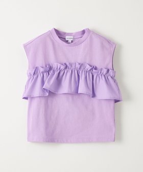 【ユナイテッドアローズ/UNITED ARROWS / KIDS】の【スタメンシリーズ】HCフリル Tシャツ / キッズ 100cm-160cm 人気、トレンドファッション・服の通販 founy(ファニー) ファッション Fashion キッズファッション Fashion for Kids 春 Spring カーゴパンツ Cargo Pants, Utility Pants ギャザー Gathered, Ruffled 吸水 Absorbent, Quick-Dry デニム Denim, Jeans Material ノースリーブ Sleeveless, No-Sleeve フェミニン Feminine, Girly フリル Frill, Ruffle ボトム Bottoms, Lower Wear リアル Real, Realistic アウトレット Outlet / Clearance 夏 Summer 2025年 2025 2025春夏・S/S Spring/Summer 2025 SS25 |ID:prp329100004892212