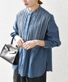 【シップス フォー ウィメン/SHIPS】のSHIPS any 洗濯機可能 デニム シーム バンドカラー シャツ ブラウス 人気、トレンドファッション・服の通販 founy(ファニー) ファッション Fashion レディースファッション Fashion for Women トップス・カットソー Cut & Sew Tops シャツ・ブラウス・オフィスカジュアル Elegant Blouses & Button-Ups 洗える Machine Washable セットアップ Set-Up, Coordinated Outfit チュニック Tunic, Long Top デニム Denim, Jeans Material おすすめ Recommended / Our Picks 2026年 2026 thumbnail ブルー|ID: prp329100004892268 ipo3291000000036569198