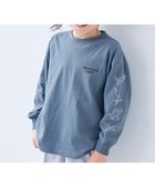 【デビロック/devirock / KIDS】の綿100% デビラボ BIGシルエット プリント袖リブ 長袖Tシャツ 子供服 キッズ 26SS 人気、トレンドファッション・服の通販 founy(ファニー) ファッション Fashion キッズファッション Fashion for Kids ストレッチ Stretch, Stretchy Fabric デニム Denim, Jeans Material 長袖 Long Sleeve, Full Sleeve プリント Print, Printed Pattern ベーシック Basic, Essential 2026年 2026 thumbnail 006-恐竜-ブルーグレー|ID: prp329100004892385 ipo3291000000036570169