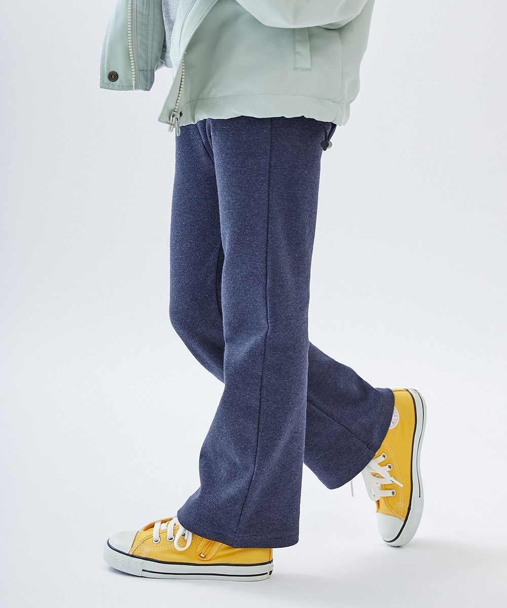 【デビロック/devirock / KIDS】のウルトラストレッチ セミフレアパンツ(綿95%やわらかタッチ) ロングパンツ 25AW インテリア・キッズ・メンズ・レディースファッション・服の通販 founy(ファニー) ファッション Fashion キッズファッション Fashion for Kids ボトムス Bottoms ストレッチ Stretch, Stretchy Fabric チェック Check, Plaid, Tartan ハンカチ Handkerchief, Hanky フィット Fit, Slim Fit ポケット Pocket, Pocket Detail ロング Long, Long-Length おすすめ Recommended / Our Picks 2025年 2025 2025-2026秋冬・A/W Autumn/Winter 2025–26 AW25–26 デニム風ネイビー|ID: prp329100004892415 ipo3291000000036570410