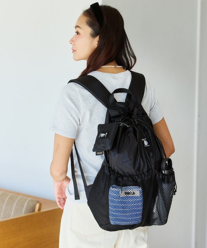 【フリークスストア/FREAK'S STORE】の別注 HUMMING PACK デイパック インテリア・キッズ・メンズ・レディースファッション・服の通販 founy(ファニー) 　ファッション　Fashion　メンズファッション　Fashion for Men　クッション　Cushion, Throw Pillow　軽量　Lightweight, Ultra Light　ショルダー　Shoulder, Shoulder Strap　スペシャル　Special, Limited Edition　スポーツ　Sports, Activewear　タオル　Towel, Bath Towel　デイパック　Daypack, Casual Backpack　人気　Popular, Best Seller　フィット　Fit, Slim Fit　フロント　Front, Front Design　ポケット　Pocket, Pocket Detail　別注　Limited Edition, Custom Order　メッシュ　Mesh, Net Fabric　ブラック|ID: prp329100004892452 ipo3291000000036570737