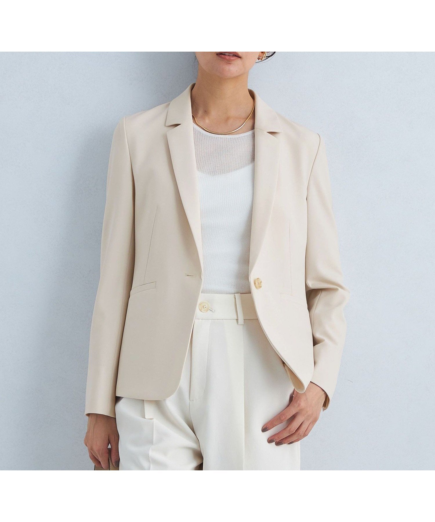 【ユナイテッドアローズ/UNITED ARROWS】のパウドレ テーラード ジャケット -ウォッシャブル・ストレッチ・防シワ- インテリア・キッズ・メンズ・レディースファッション・服の通販 founy(ファニー) 　ファッション　Fashion　レディースファッション　Fashion for Women　アウター　Coat / Outerwear Collection　レディースジャケット・軽アウター　Jackets　テーラードジャケット / 通勤・きれいめスタイル　Tailored Jackets & Blazers　オケージョン　Occasion Wear　シンプル　Simple, Minimal　ジャケット　Jacket, Outerwear　ストレッチ　Stretch, Stretchy Fabric　スリット　Slit, Slit Detail　セットアップ　Set-Up, Coordinated Outfit　とろみ　Fluid, Flowy Fabric　テーラード　Tailored, Tailored Fit　ドレープ　Drape, Draping Fabric　定番　Standard, Basic Item　人気　Popular, Best Seller　バランス　Balance, Style Balance　フェミニン　Feminine, Girly　フォーマル　Formal, Dressy　ベーシック　Basic, Essential　ボトム　Bottoms, Lower Wear　ワイド　Wide, Wide Fit　アウトレット　Outlet / Clearance　おすすめ　Recommended / Our Picks　セレモニー　Ceremony　入学式　Entrance Ceremony　卒業式　Graduation Ceremony　ビジネス 仕事 通勤　Business / Work / Commuting　NATURAL|ID: prp329100004892658 ipo3291000000036572194