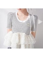 【スナイデル/SNIDEL】の【Chacott】コラボペプラムニットプルオーバー 人気、トレンドファッション・服の通販 founy(ファニー) ファッション Fashion レディースファッション Fashion for Women トップス・カットソー Cut & Sew Tops ニット Knit Tops & Sweaters カジュアルプルオーバー・ニットトップス Pullovers & Knit Tops / Casual Pullovers おすすめ Recommended / Our Picks イエロー Yellow ウェーブ Wavy Pattern スマート Smart, Elegant チュール Tulip, Tulip Motif ドッキング Docking, Mixed Material バレエ Ballet, Ballet Style ペプラム Peplum, Flared Hem ボーダー Border, Stripe thumbnail BORDER[933]|ID: prp329100004892669 ipo3291000000036572268