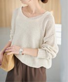 【スピック&スパン/Spick & Span】の《WEB限定カラー有り / 追加》ペーパーヤーン2WAYルーズプルオーバー 人気、トレンドファッション・服の通販 founy(ファニー) ファッション Fashion レディースファッション Fashion for Women トップス・カットソー Cut & Sew Tops カジュアルプルオーバー・ニットトップス Pullovers & Knit Tops / Casual Pullovers thumbnail ナチュラル|ID: prp329100004892671 ipo3291000000036572282