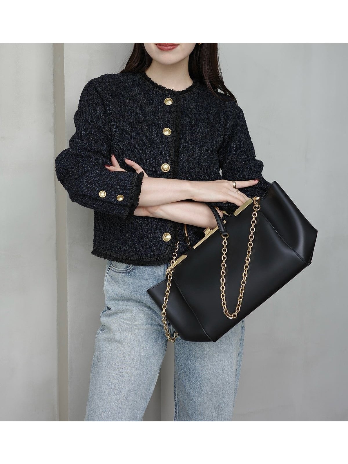 【アニュアンス/anuans】のクラシカルノーカラーニットジャケット 人気、トレンドファッション・服の通販 founy(ファニー) 　ファッション　Fashion　レディースファッション　Fashion for Women　アウター　Coat / Outerwear Collection　レディースジャケット・軽アウター　Jackets　クラシカル　Classical, Vintage-Inspired　フリンジ　Fringe, Tassel　ブレード　Braid, Decorative Trim　エレガント 上品　Elegant　再入荷　Restock / Back in Stock　 other-1|ID: prp329100004892791 ipo3291000000036573283