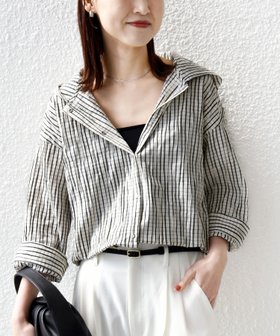 【シップス フォー ウィメン/SHIPS】の【WEB限定】 手洗い可能 ストライプ フード 羽織り シャツ 人気、トレンドファッション・服の通販 founy(ファニー) ファッション Fashion レディースファッション Fashion for Women トップス・カットソー Cut & Sew Tops シャツ・ブラウス・オフィスカジュアル Elegant Blouses & Button-Ups インナー Innerwear 春 Spring ジャケット Jacket, Outerwear ストライプ Stripe, Striped Pattern デニム Denim, Jeans Material トレンチ Trench, Trench Coat ブルゾン Blouson, Bomber Jacket ポケット Pocket, Pocket Detail 羽織 Haori, Light Jacket ロング Long, Long-Length おすすめ Recommended / Our Picks 2026年 2026 |ID:prp329100004892892