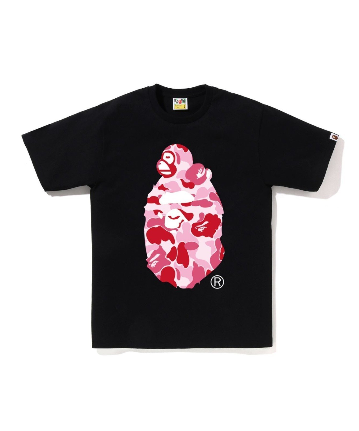 【アベイシングエイプ/A BATHING APE / MEN】のABC CAMO MILO ON BIG APE TEE インテリア・キッズ・メンズ・レディースファッション・服の通販 founy(ファニー) 　ファッション　Fashion　メンズファッション　Fashion for Men　インナー　Innerwear　グラフィック　Graphic, Graphic Design　コレクション　Collection, Seasonal Line　ショート　Short, Short Length　スリーブ　Sleeve, Long Sleeve / Short Sleeve　パターン　Pattern, Design Print　フロント　Front, Front Design　プリント　Print, Printed Pattern　ラバー　Rubber, Rubber Sole　人気　Popular, Best Seller　BK×PK|ID: prp329100004892901 ipo3291000000036574250