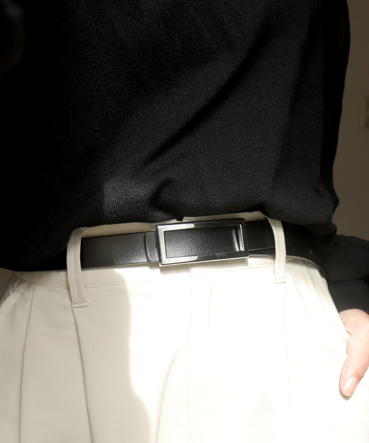 【フローリスト/florist】の【牛革】メンズレディース兼用細めスクエアバックルレザーベルト インテリア・キッズ・メンズ・レディースファッション・服の通販 founy(ファニー) 　ファッション　Fashion　レディースファッション　Fashion for Women　バッグ　Bags　ベルト&ウエストマーク　Belts & Waist Accessories　スクエア　Square, Square Shape　デニム　Denim, Jeans Material　メンズ　Men's, Menswear　エレガント 上品　Elegant　シルバー×ブラック|ID: prp329100004892944 ipo3291000000036574563