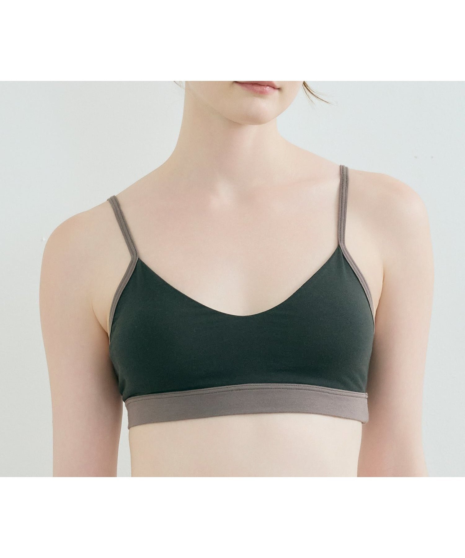 【ウンナナクール/une nana cool】の綿ベア天竺 カラーブロッキング ノンワイヤーブラジャー インテリア・キッズ・メンズ・レディースファッション・服の通販 founy(ファニー) 　ファッション　Fashion　レディースファッション　Fashion for Women　お家時間・ステイホーム　Stay Home / At Home　アンダー　Underwear Essentials　カッティング　Cutting Detail　ブロッキング　Color Blocking, Panel Design　旅行　Travel　ブラック|ID: prp329100004892972 ipo3291000000036574748