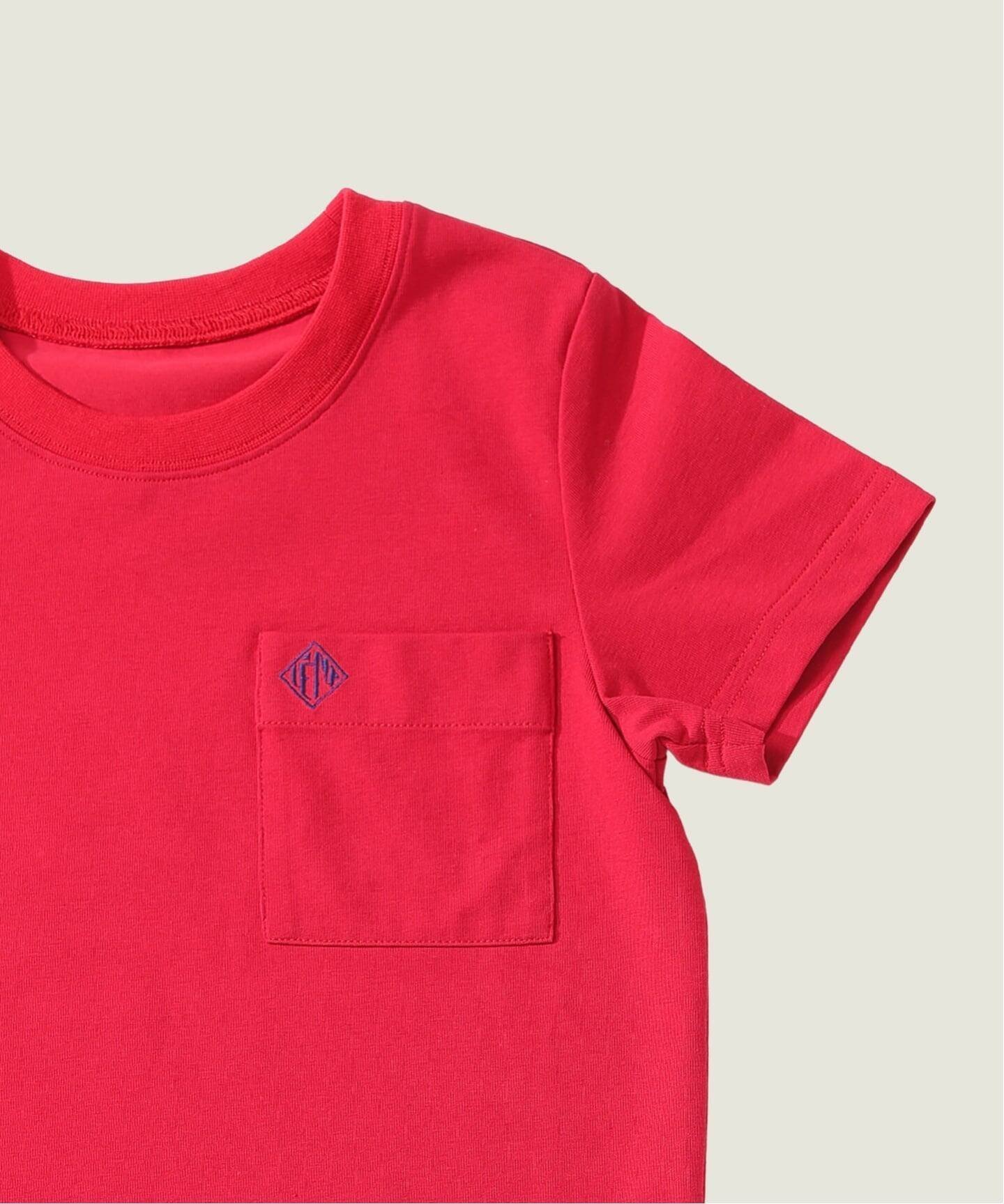 【イエナアンファン/IENA ENFANT / KIDS】の【BASIC】ロゴポケットTシャツ kids インテリア・キッズ・メンズ・レディースファッション・服の通販 founy(ファニー) 　ファッション　Fashion　キッズファッション　Fashion for Kids　シンプル　Simple, Minimal　スマート　Smart, Elegant　ポケット　Pocket, Pocket Detail　夏　Summer　春　Spring　S/S・春夏　SS, Spring/Summer, Warm Season　レッド|ID: prp329100004893015 ipo3291000000036575277