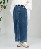 【レプシィム ローリーズファーム/LEPSIM LOWRYS FARM】の【産前・産後対応】マタニティ/カットデニムナロースカート 人気、トレンドファッション・服の通販 founy(ファニー) ファッション Fashion キッズファッション Fashion for Kids カットソー Cut and Sewn Top スリット Slit, Slit Detail デニム Denim, Jeans Material thumbnail インディゴブルー85|ID: prp329100004893041 ipo3291000000036575453