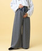 【レプシィム ローリーズファーム/LEPSIM LOWRYS FARM】の【産前・産後対応】マタニティ/ヒッコリーワイドパンツ 人気、トレンドファッション・服の通販 founy(ファニー) ファッション Fashion キッズファッション Fashion for Kids ボトムス Bottoms おすすめ Recommended / Our Picks ワイド Wide, Wide Fit thumbnail ブルー85|ID: prp329100004893048 ipo3291000000036575507