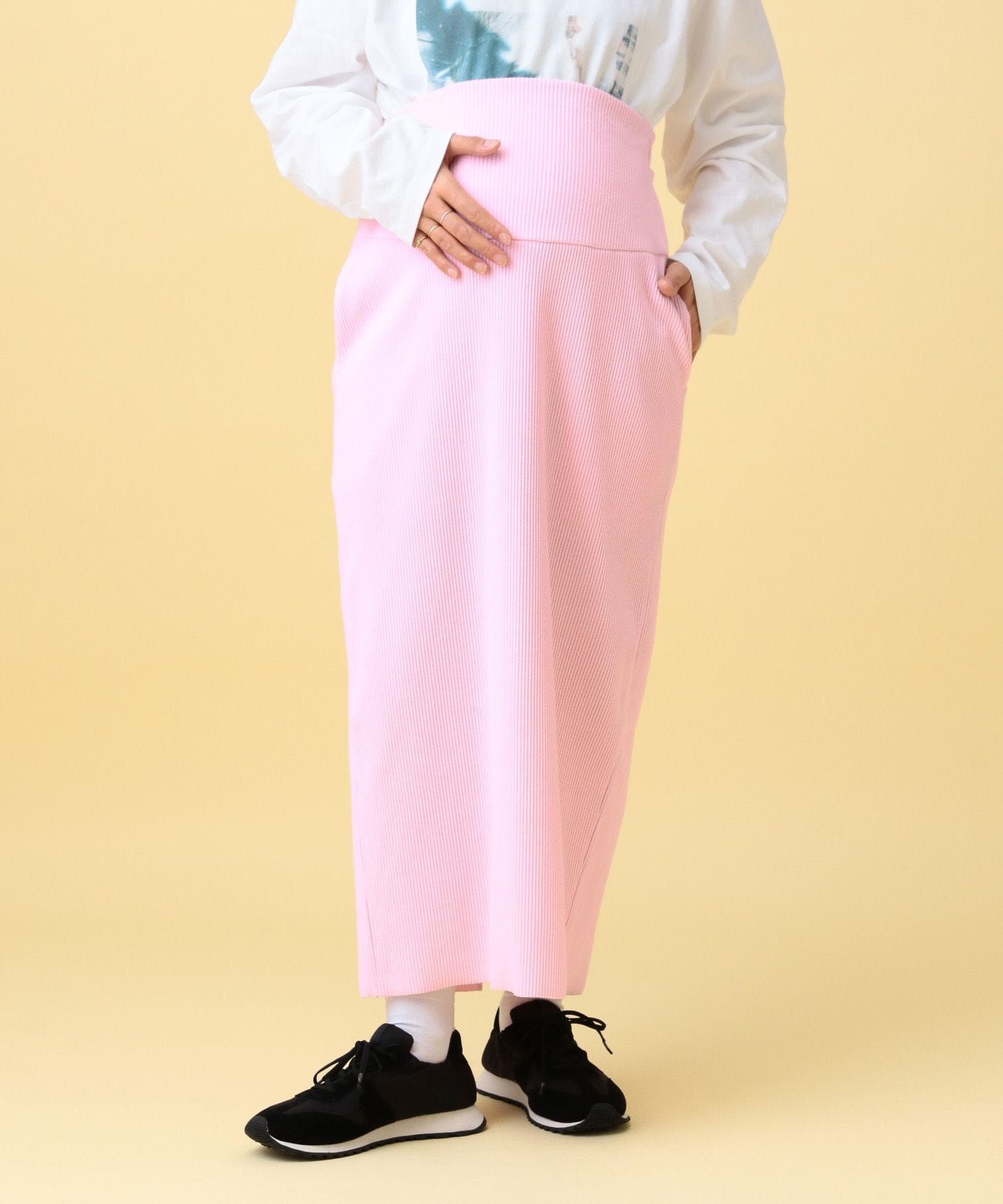 【レプシィム ローリーズファーム/LEPSIM LOWRYS FARM】の【産前・産後対応】マタニティ/リブナロースカート インテリア・キッズ・メンズ・レディースファッション・服の通販 founy(ファニー) 　ファッション　Fashion　キッズファッション　Fashion for Kids　おすすめ　Recommended / Our Picks　スウェット / スエット　Sweatshirt, Sweatwear　ピンク22|ID: prp329100004893052 ipo3291000000036575546