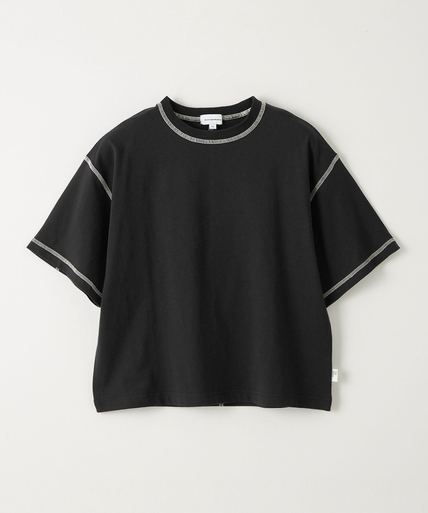 【ユナイテッドアローズ/UNITED ARROWS / KIDS】の【スタメンシリーズ】HC カラーステッチ Tシャツ / キッズ 100cm-160cm インテリア・キッズ・メンズ・レディースファッション・服の通販 founy(ファニー) 　ファッション　Fashion　キッズファッション　Fashion for Kids　インナー　Innerwear　春　Spring　吸水　Absorbent, Quick-Dry　ショート　Short, Short Length　シンプル　Simple, Minimal　トレンド　Trend, Trending Now　ボトム　Bottoms, Lower Wear　リアル　Real, Realistic　ロング　Long, Long-Length　アウトレット　Outlet / Clearance　夏　Summer　2025年　2025　2025春夏・S/S　Spring/Summer 2025 SS25　BLACK|ID: prp329100004893069 ipo3291000000036575659