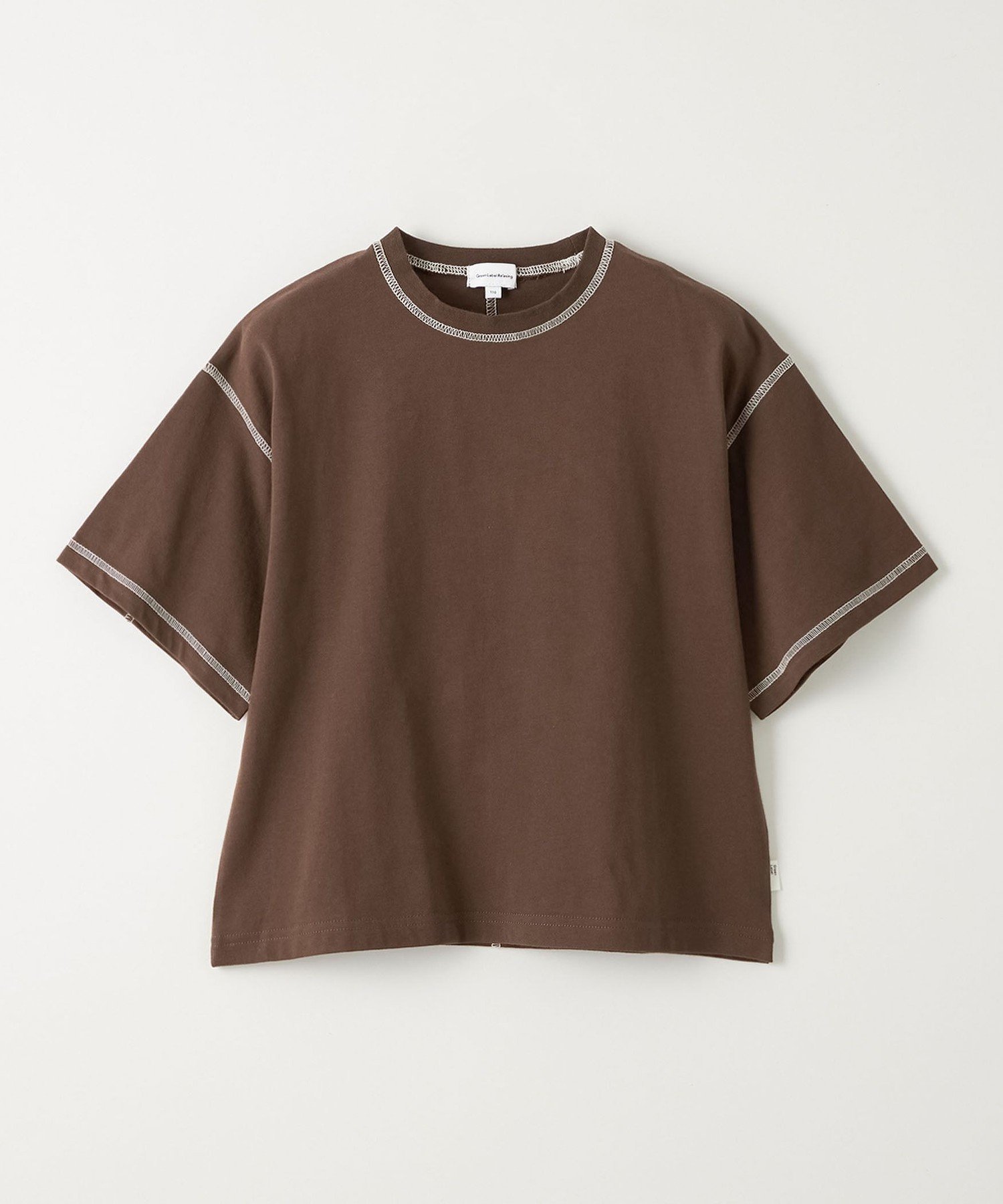 【ユナイテッドアローズ/UNITED ARROWS / KIDS】の【スタメンシリーズ】HC カラーステッチ Tシャツ / キッズ 100cm-160cm インテリア・キッズ・メンズ・レディースファッション・服の通販 founy(ファニー) 　ファッション　Fashion　キッズファッション　Fashion for Kids　インナー　Innerwear　春　Spring　吸水　Absorbent, Quick-Dry　ショート　Short, Short Length　シンプル　Simple, Minimal　トレンド　Trend, Trending Now　ボトム　Bottoms, Lower Wear　リアル　Real, Realistic　ロング　Long, Long-Length　アウトレット　Outlet / Clearance　夏　Summer　2025年　2025　2025春夏・S/S　Spring/Summer 2025 SS25　MD.BROWN|ID: prp329100004893069 ipo3291000000036575661