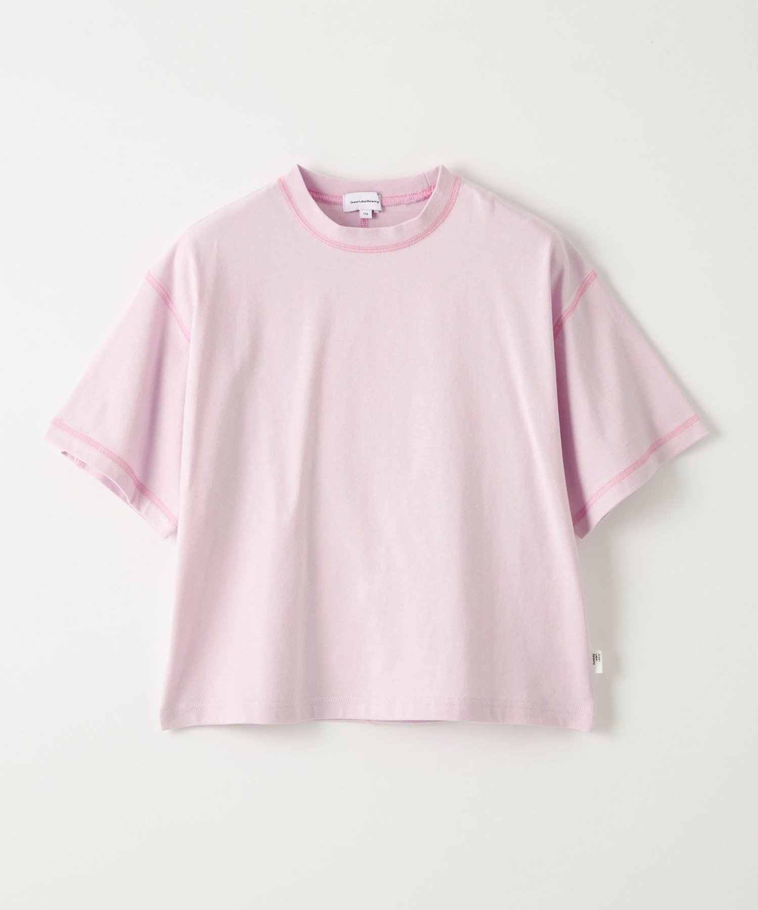【ユナイテッドアローズ/UNITED ARROWS / KIDS】の【スタメンシリーズ】HC カラーステッチ Tシャツ / キッズ 100cm-160cm インテリア・キッズ・メンズ・レディースファッション・服の通販 founy(ファニー) 　ファッション　Fashion　キッズファッション　Fashion for Kids　インナー　Innerwear　春　Spring　吸水　Absorbent, Quick-Dry　ショート　Short, Short Length　シンプル　Simple, Minimal　トレンド　Trend, Trending Now　ボトム　Bottoms, Lower Wear　リアル　Real, Realistic　ロング　Long, Long-Length　アウトレット　Outlet / Clearance　夏　Summer　2025年　2025　2025春夏・S/S　Spring/Summer 2025 SS25　LILAC|ID: prp329100004893069 ipo3291000000036575669