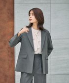 【グローバルワーク/GLOBAL WORK】のウツクシルエットテーラードジャケット/581027 人気、トレンドファッション・服の通販 founy(ファニー) ファッション Fashion レディースファッション Fashion for Women アウター Coat / Outerwear Collection レディースジャケット・軽アウター Jackets テーラードジャケット / 通勤・きれいめスタイル Tailored Jackets & Blazers おすすめ Recommended / Our Picks シェイプ Shape, Slim Fit ストレッチ Stretch, Stretchy Fabric セレモニー Ceremony パターン Pattern, Design Print フェミニン Feminine, Girly ワイド Wide, Wide Fit thumbnail チャコールグレー18|ID: prp329100004893090 ipo3291000000036575911