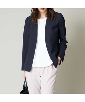 【アー ヴェー ヴェー/a.v.v】の【洗える/UVカット/接触冷感】オックスストレッチノーカラージャケット【Reflax】 人気、トレンドファッション・服の通販 founy(ファニー) ファッション Fashion レディースファッション Fashion for Women アウター Coat / Outerwear Collection レディースジャケット・軽アウター Jackets ノーカラージャケット / シンプル上品コーデ Collarless Jackets 洗える Machine Washable クロップド Cropped, Short Length ジャケット Jacket, Outerwear ストレッチ Stretch, Stretchy Fabric ストレート Straight, Straight Cut スリット Slit, Slit Detail セットアップ Set-Up, Coordinated Outfit 定番 Standard, Basic Item パターン Pattern, Design Print フォーマル Formal, Dressy フレア Flare, Flared ベーシック Basic, Essential ポケット Pocket, Pocket Detail リラックス Relax, Relaxed Fit 楽ちん Easy Fit, Comfortable ワイド Wide, Wide Fit 再入荷 Restock / Back in Stock 夏 Summer ビジネス 仕事 通勤 Business / Work / Commuting |ID:prp329100004893151