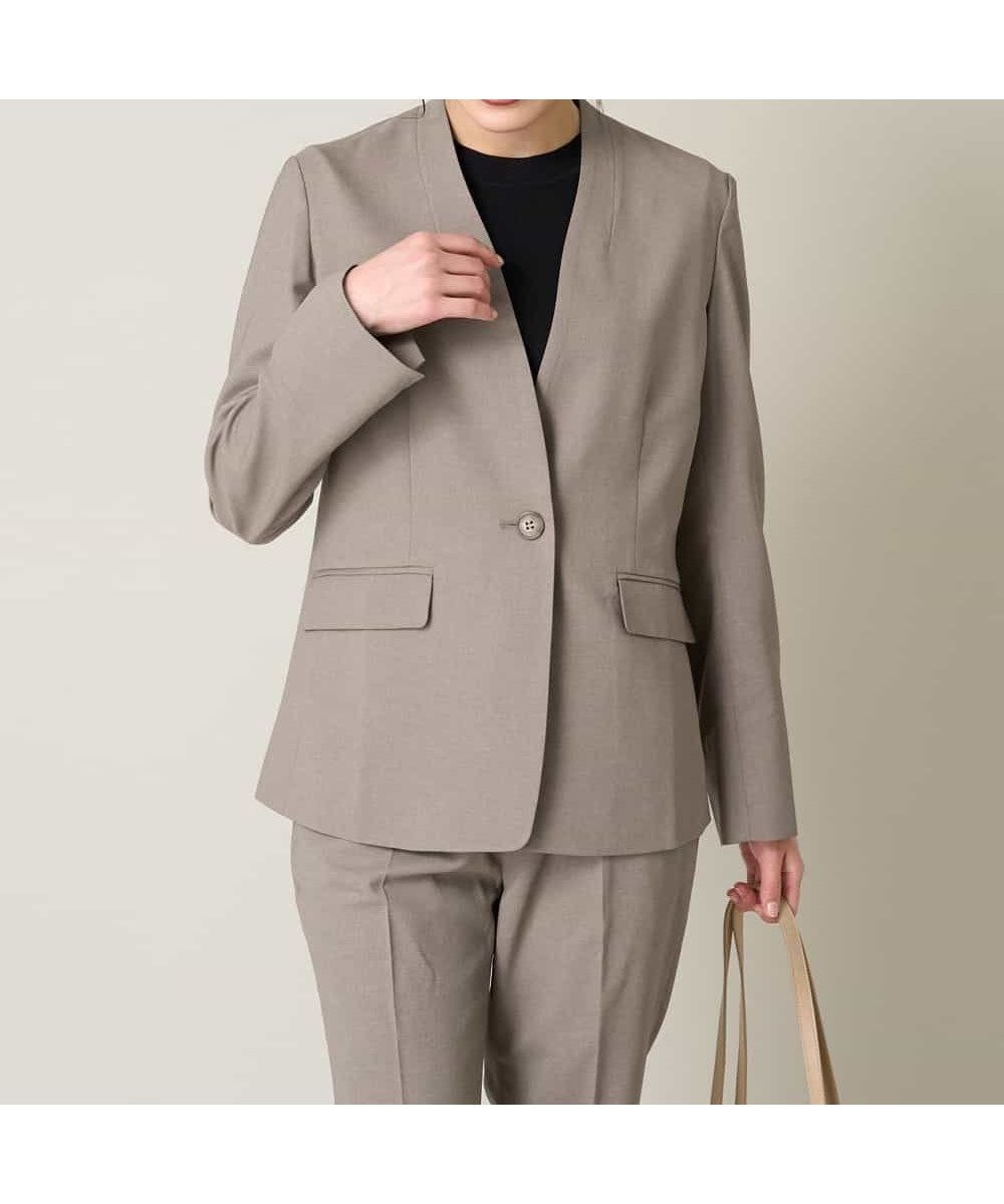 【アー ヴェー ヴェー/a.v.v】の【洗える/UVカット/接触冷感】オックスストレッチノーカラージャケット【Reflax】 インテリア・キッズ・メンズ・レディースファッション・服の通販 founy(ファニー) ファッション Fashion レディースファッション Fashion for Women アウター Coat / Outerwear Collection レディースジャケット・軽アウター Jackets ノーカラージャケット / シンプル上品コーデ Collarless Jackets 洗える Machine Washable クロップド Cropped, Short Length ジャケット Jacket, Outerwear ストレッチ Stretch, Stretchy Fabric ストレート Straight, Straight Cut スリット Slit, Slit Detail セットアップ Set-Up, Coordinated Outfit 定番 Standard, Basic Item パターン Pattern, Design Print フォーマル Formal, Dressy フレア Flare, Flared ベーシック Basic, Essential ポケット Pocket, Pocket Detail リラックス Relax, Relaxed Fit 楽ちん Easy Fit, Comfortable ワイド Wide, Wide Fit 再入荷 Restock / Back in Stock 夏 Summer ビジネス 仕事 通勤 Business / Work / Commuting モカ|ID: prp329100004893151 ipo3291000000036576370