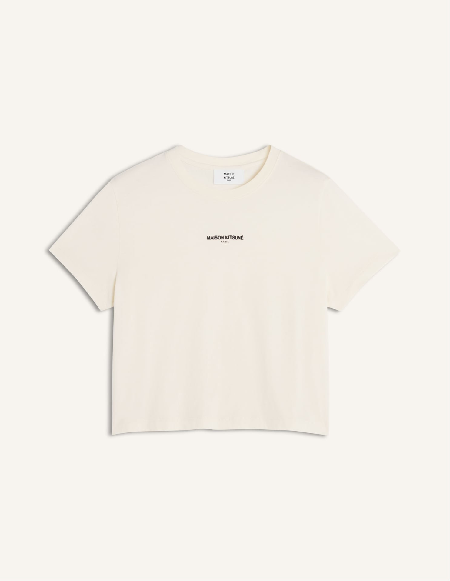 【メゾン キツネ/MAISON KITSUNE】のMaison Kitsune/MAISON KITSUNE PARIS BABY TEE-SHIRT インテリア・キッズ・メンズ・レディースファッション・服の通販 founy(ファニー) ファッション Fashion レディースファッション Fashion for Women トップス・カットソー Cut & Sew Tops シャツ・ブラウス・オフィスカジュアル Elegant Blouses & Button-Ups クロップド Cropped, Short Length コレクション Collection, Seasonal Line 半袖 Short Sleeve, Half Sleeve 夏 Summer 旅行 Travel 春 Spring S/S・春夏 SS, Spring/Summer, Warm Season NOBLE BEIGE|ID: prp329100004893199 ipo3291000000036576729