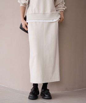 【コーエン/COEN】の【REVERSE WARM】あったかナロースウェットスカート(WEB限定サイズあり) 人気、トレンドファッション・服の通販 founy(ファニー) ファッション Fashion レディースファッション Fashion for Women スカート Skirts 洗える Machine Washable カットソー Cut and Sewn Top スウェット / スエット Sweatshirt, Sweatwear スリット Slit, Slit Detail セットアップ Set-Up, Coordinated Outfit ツイル Twist, Twisted Detail バランス Balance, Style Balance ベロア Velour, Soft Velvet ポケット Pocket, Pocket Detail リラックス Relax, Relaxed Fit 冬 Winter / This Winter おすすめ Recommended / Our Picks エレガント 上品 Elegant |ID:prp329100004893260