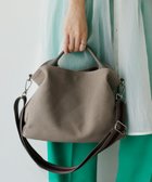 【ヴィータフェリーチェ/VitaFelice】の本革ハンドル2wayトートバッグ レディース ナイロン キャンバス 人気、トレンドファッション・服の通販 founy(ファニー) ファッション Fashion レディースファッション Fashion for Women バッグ Bags キャンバス Canvas, Canvas Fabric ショルダー Shoulder, Shoulder Strap フォルム Silhouette, Form thumbnail グレー|ID: prp329100004893299 ipo3291000000036577827