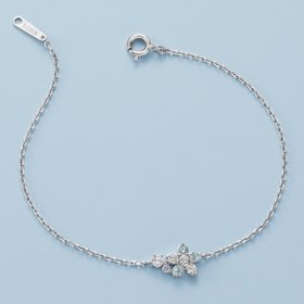 【カナル4℃/canal4℃】の【Spring Limited】シルバー ネモフィラ ブレスレット 人気、トレンドファッション・服の通販 founy(ファニー) ファッション Fashion レディースファッション Fashion for Women ジュエリー Jewelry ファッションリング Fashion Rings チェーン＆カフブレスレット Cuff & Chain Bracelets ギフト プレゼント Gift / Present コーティング Coating, Coated Finish シルバー Silver, Metallic Silver ジュエリー Jewelry, Accessories ブレスレット Bracelet, Wristband モチーフ Motif, Design Theme 春 Spring |ID:prp329100004893313